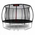 Trambulina de gradina cu plasa interioara stalpi si scara 374 cm (12FT) Neo-Sport NS-12C231 - Negru