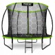 Trambulina de gradina cu plasa interioara stalpi si scara 252 cm (8FT) Neo-Sport NS-08C221 - Verde