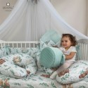 MimiNu - Lenjerie patut 3 piese Cu cearceaf 120x60 cm Din bumbac certificat Oeko Tex Standard 100 Cu pilota si husa pilota 135x1