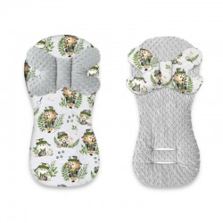 MimiNu - Protectie textila pentru carucior scaun auto si scaun de bicicleta Cu perna Butterfly Materiale certificate Oeko Tex St