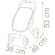 Carucior sport pentru papusi Smoby Baby Nurse Poussette Pop crem