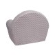 Fotoliu din burete pentru copii Din tesatura minky Fox New Baby 9 luni - 5 ani Cu Husa detasabila Gray