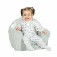 Fotoliu din burete pentru copii Din tesatura minky Fox New Baby 9 luni - 5 ani Cu Husa detasabila Gray