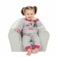 Fotoliu din burete pentru copii Din tesatura minky Fox New Baby 9 luni - 5 ani Cu Husa detasabila Gray
