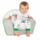 Fotoliu din burete pentru copii Din tesatura minky Fox New Baby 9 luni - 5 ani Cu Husa detasabila Gray