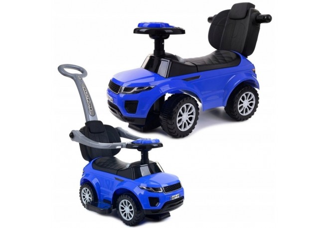 Masinuta de impins Cu maner de impins detasabil Cu protectii laterale Cu melodii si claxon Cu suport jucarii sub sezut Baby Mix 
