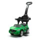 Masinuta de impins Racer Cu maner de impins detasabil Cu protectii laterale Cu melodii si claxon Cu suport jucarii sub sezut Bab