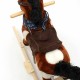 Calut balansoar din plus Arthur Cu efecte de miscare a gurii Cu melodie de cowboy si efect de galop  Baby Mix Maro Deschis
