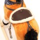 Calut balansoar din plus Cu efecte de miscare a gurii si a cozii Cu melodie de cowboy si efect de galop  Baby Mix Maro Deschis