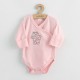 Set 5 piese Salopeta fara maneci jacheta body cu maneca lunga caciulita manusi Marime 50 Din bumbac 100% New Baby Classic Pink