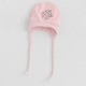 Set 5 piese Salopeta fara maneci jacheta body cu maneca lunga caciulita manusi Marime 50 Din bumbac 100% New Baby Classic Pink