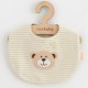 Set cadou 5 piese din bumbac organic salopeta baveta paturica cu gluga jucarie Marime 0 - 3 luni New Baby Beige