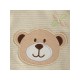 Set cadou 5 piese din bumbac organic salopeta baveta paturica cu gluga jucarie Marime 0 - 3 luni New Baby Beige