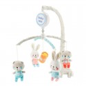 Carusel muzical pentru patut Cu 5 jucarii din plus Bears and rabbits Baby Mix