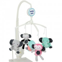 Carusel pentru patut Cu 5 jucarii din plus Zoo Baby Mix