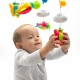 Carusel muzical pentru patut bebelusi Cu proiectii Cu 107 melodii si sunete ale naturii Cu 4 jucarii Baby Mix Blue