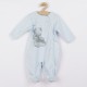 Set 2 piese Salopeta cu maneca lunga si caciulita Marime 56 New Baby Din bumbac 100% Angel Blue
