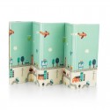 Petite&Mars - Covoras de joaca reversibil Include geanta pentru transport Pliabil si impermeabil Non-toxic 197 x 147 x 1 cm Oras