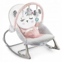 Balansoar multifunctional cu vibratii panda 3 jucarii Nukido 705102 Roz
