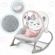 Balansoar multifunctional cu vibratii panda 3 jucarii Nukido 705102 Roz