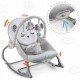 Balansoar multifunctional cu vibratii panda 3 jucarii Nukido 705100 Gri
