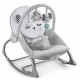 Balansoar multifunctional cu vibratii panda 3 jucarii Nukido 705100 Gri