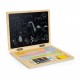 Laptop educational din lemn cu magnet si taste din lemn Ecotoys G068 - Roz