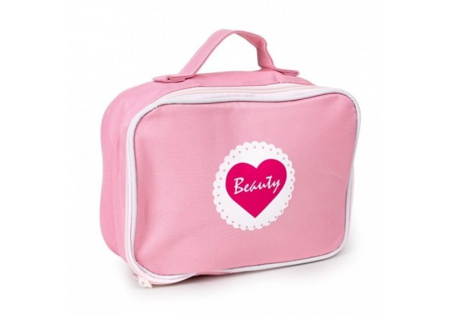 Gentuta de make-up cu 10 elemente din lemn Ecotoys W10D275