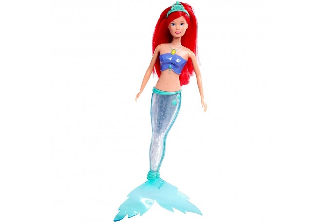 Papusa Simba Steffi Love Sparkle Mermaid 29 cm cu lumini