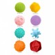 Set de 8 mingi senzoriale din cauciuc moale pentru copii Huanger HE0235