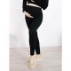 Colanti pentru gravide Cu talie speciala Certificati Oeko Tex Standard 100 Din bumbac si elastan Masura XXL Negru