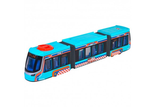 Tramvai Dickie Toys Siemens City Tram 415 cm albastru