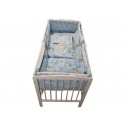 Lenjerie MyKids Baby Teddy Albastru 4+1 Piese 120x60 cm