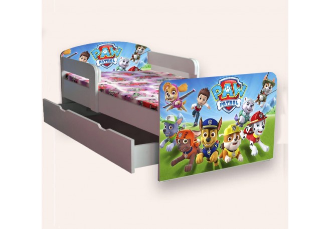Pat pentru copii Paw patrol -sertar