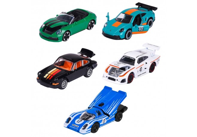 Set Majorette Porsche Motorsport cu 5 masinute