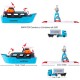 Set Majorette Creatix Logistic Freight Ship cu nava camion si macara