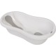 Cadita Cu doua parti antiderapante Cu dop Conform cu standardul european de securitate EN 17072:2018 FreeON 81x41x24 cm White