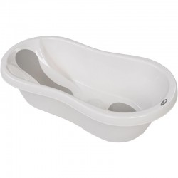 Cadita Cu doua parti antiderapante Cu dop Conform cu standardul european de securitate EN 17072:2018 FreeON 81x41x24 cm White