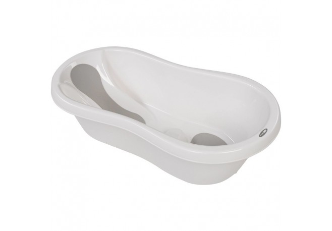 Cadita Cu doua parti antiderapante Cu dop Conform cu standardul european de securitate EN 17072:2018 FreeON 81x41x24 cm White