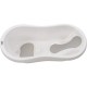Cadita Cu doua parti antiderapante Cu dop Conform cu standardul european de securitate EN 17072:2018 FreeON 81x41x24 cm White