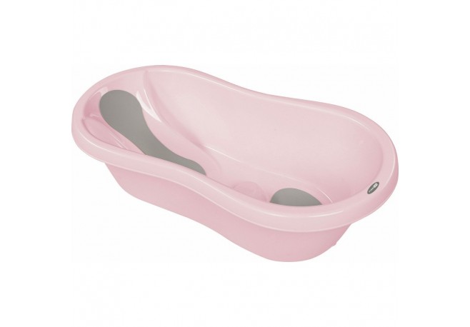 Cadita Cu doua parti antiderapante Cu dop Conform cu standardul european de securitate EN 17072:2018 FreeON 81x41x24 cm Pink