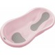 Cadita Cu doua parti antiderapante Cu dop Conform cu standardul european de securitate EN 17072:2018 FreeON 81x41x24 cm Pink