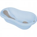 Cadita Cu doua parti antiderapante Cu dop Conform cu standardul european de securitate EN 17072:2018 FreeON 81x41x24 cm Blue