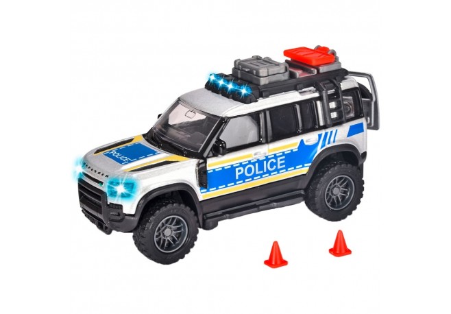Masina de politie Majorette Land Rover cu lumini si sunete