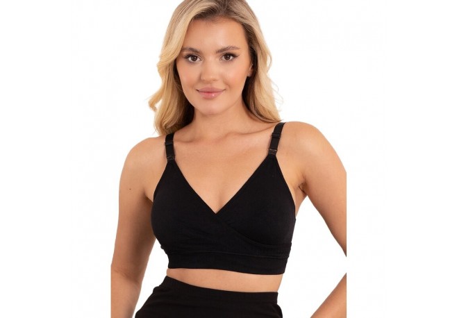 Sutien pentru alaptat Valentina Din 92% poliamida si 8% elastan Masura S/M Black