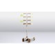 Lionelo - Trotineta pentru copii Jessy Pliabila Pana la 50 Kg Cu design ergonomic Cu lumini LED 56 x 26 x 67-82 cm 3 ani+ Maro