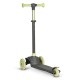 Lionelo - Trotineta pentru copii Jessy Pliabila Pana la 50 Kg Cu design ergonomic Cu lumini LED 56 x 26 x 67-82 cm 3 ani+ Verde