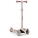 Lionelo - Trotineta pentru copii Jessy Pliabila Pana la 50 Kg Cu design ergonomic Cu lumini LED 56 x 26 x 67-82 cm 3 ani+ Roz