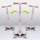 Lionelo - Trotineta pentru copii Jessy Pliabila Pana la 50 Kg Cu design ergonomic Cu lumini LED 56 x 26 x 67-82 cm 3 ani+ Roz