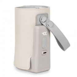 Lionelo - Incalzitor biberoane ThermUp Go Plus Portabil Cu aspect elegant Temperatura constanta pana la 24 h Incarcare USB Bej